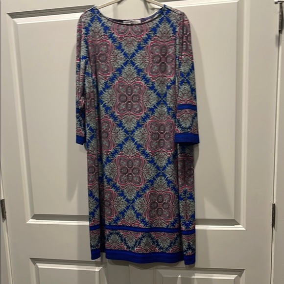 Wisp Dresses & Skirts - Wisp Blue and Pink Patterned Dress size 18W